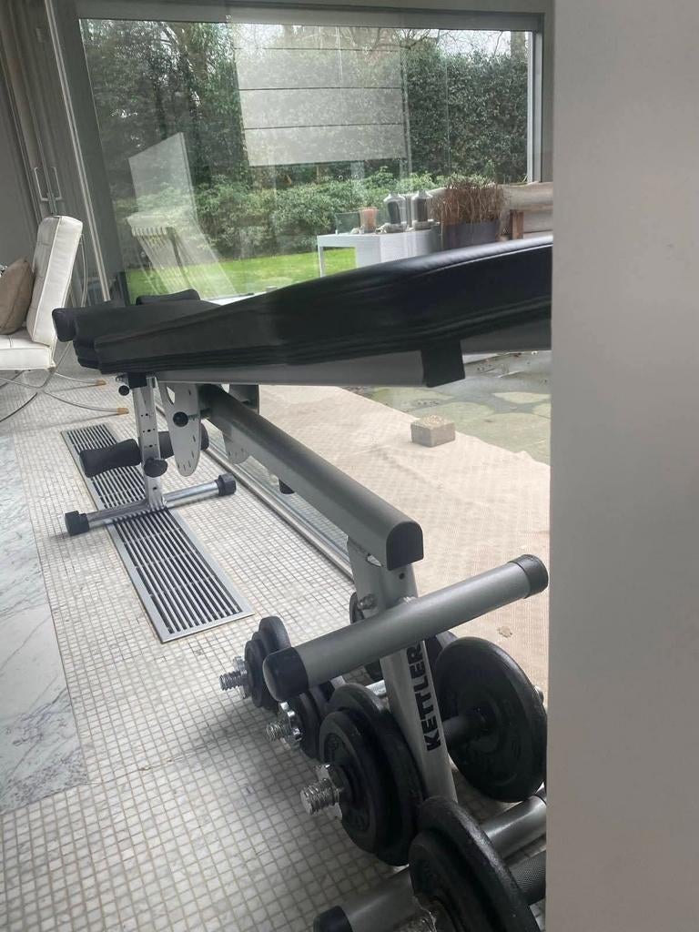 Kettler fitnessbank + gewichten, Ophalen