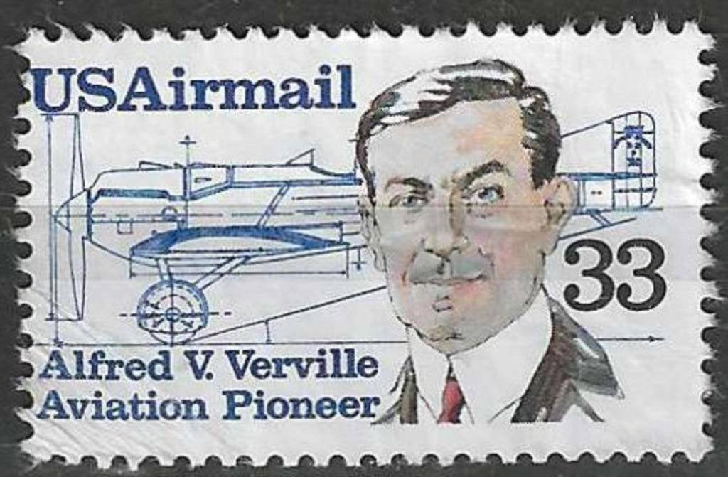 États-Unis 1985 - Yvert 107PA - Alfred Victor Verville (ST), Envoi, Affranchi