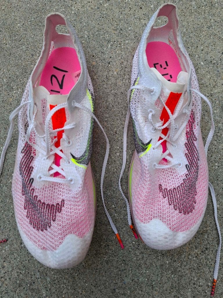 spikes - nike air zoom - maat 46, Ophalen, Nike, Zo goed als nieuw, Spikes