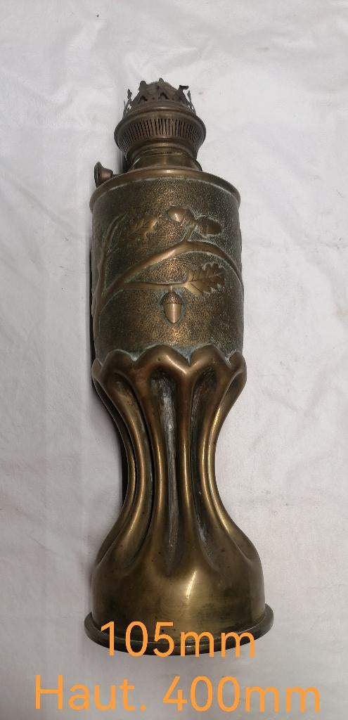 Lampe petrole art tranchée militaire poilus WW1 105, Envoi, Autres, Autres types