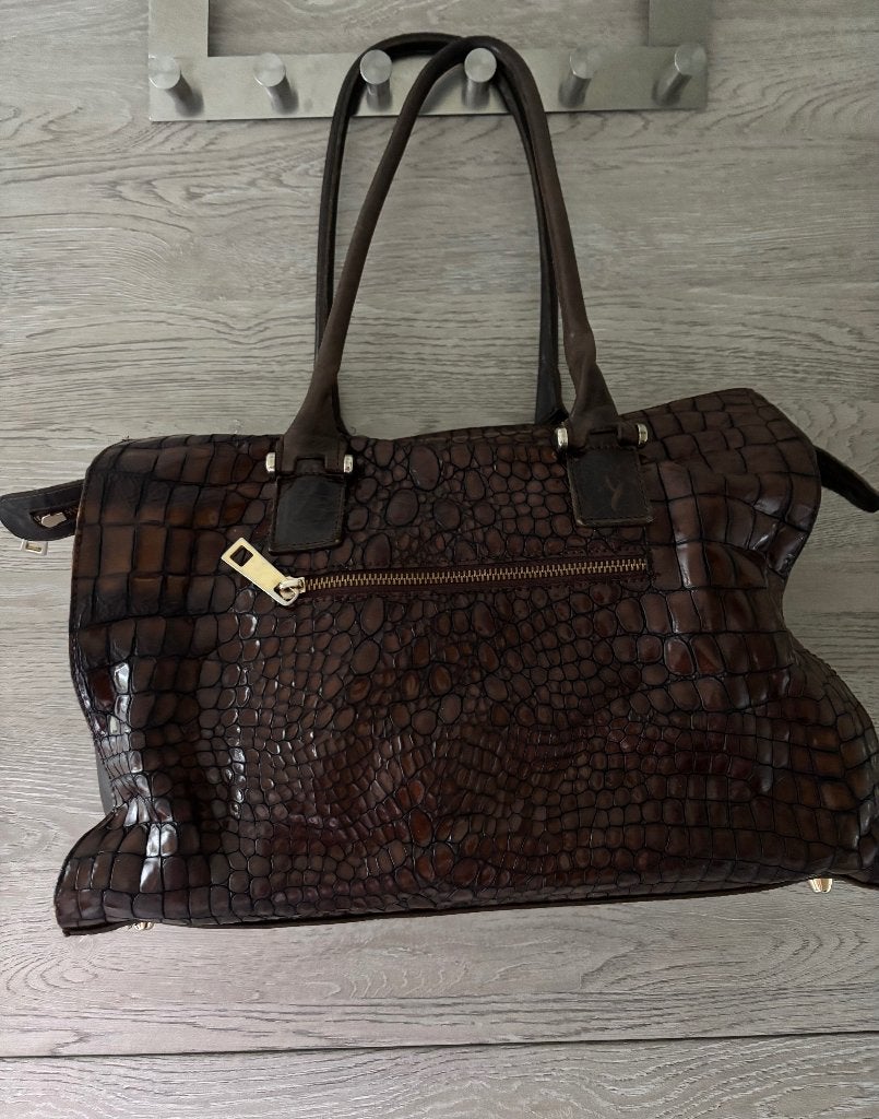 Handtas Zinda, Bijoux, Sacs & Beauté, Sacs | Sacs Femme, Enlèvement ou Envoi, Comme neuf, Brun, Sac à main