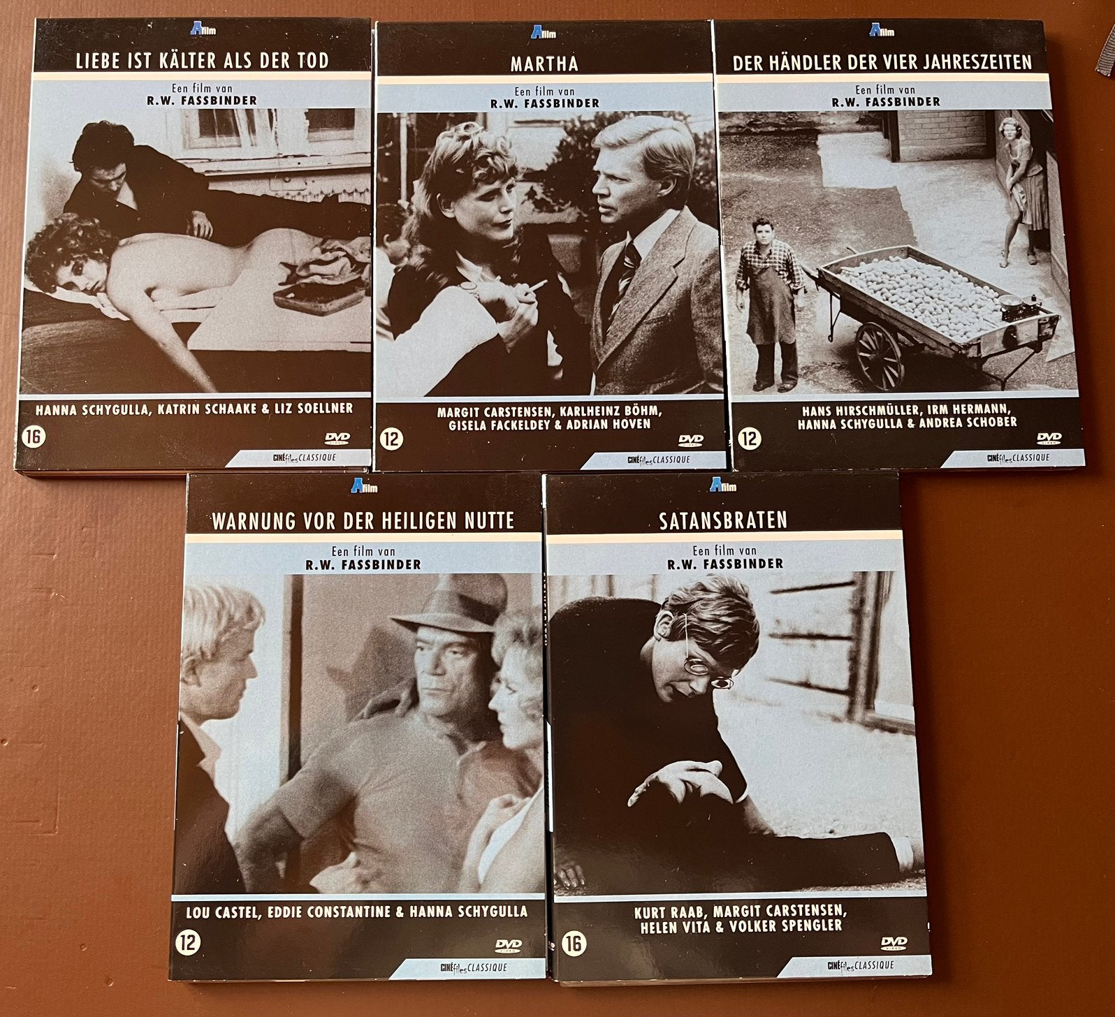 Rainer Werner Fassbinder DVD (5 stuks) – Cineart Classique, Cd's en Dvd's, Dvd's | Klassiekers, Ophalen of Verzenden, Duits, Duits