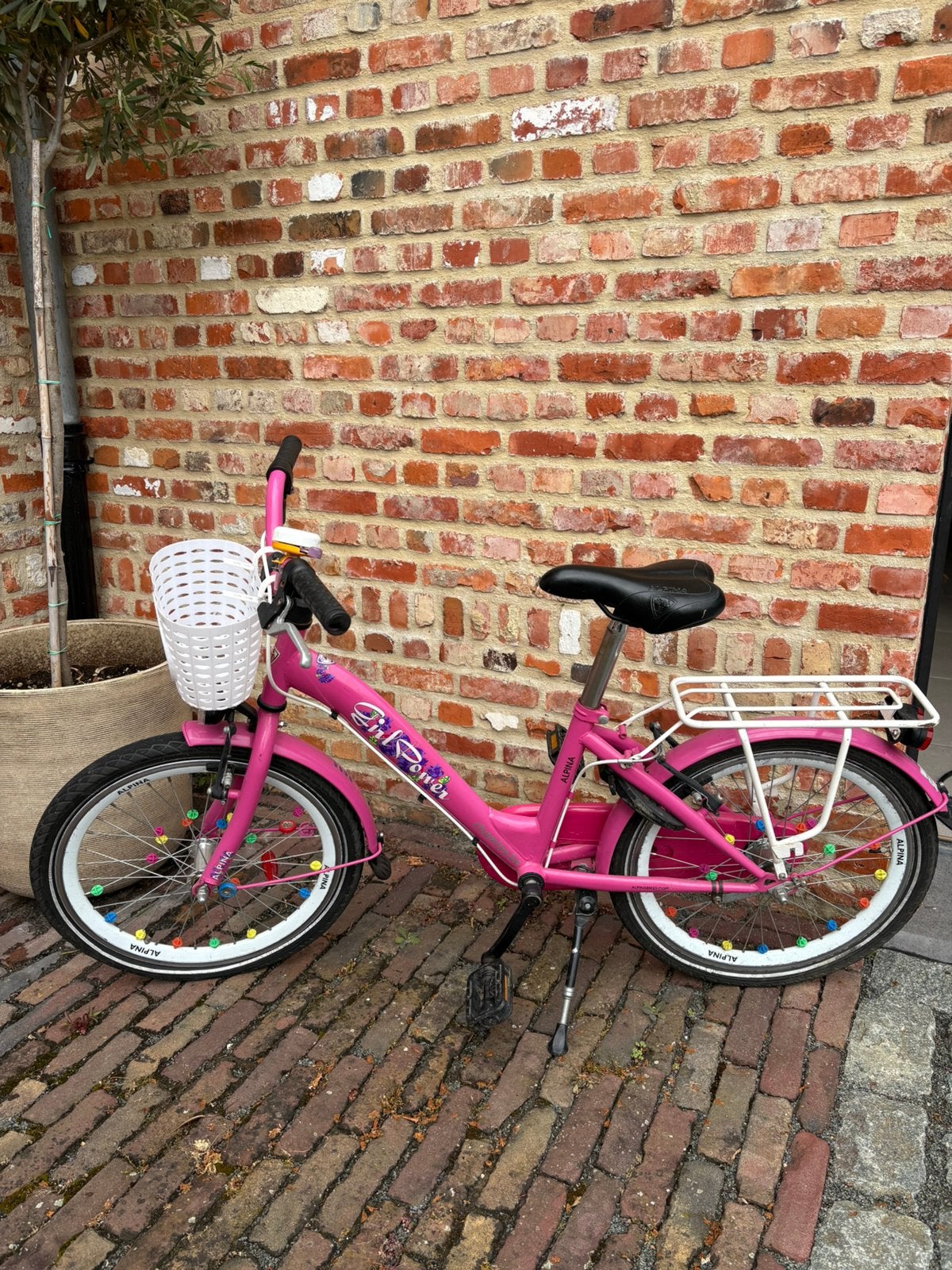 Roze kinderfiets Alphina - meisjes tot 7 jaar, Ophalen, Gebruikt