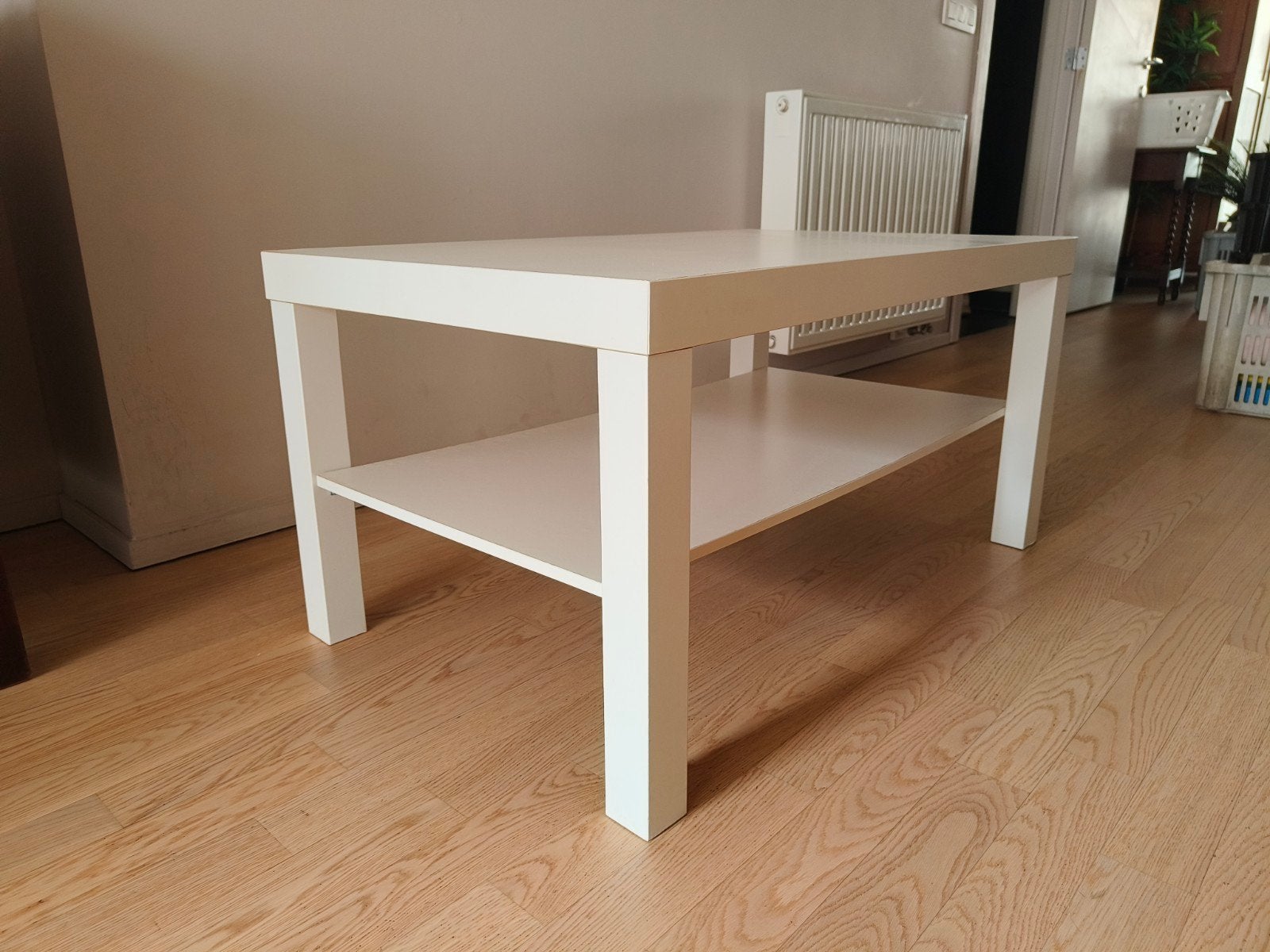 Table basse en mélamine blanche, Enlèvement