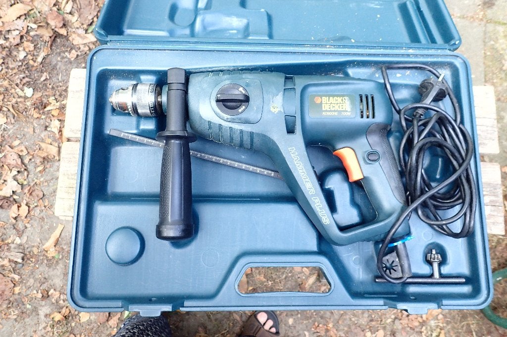 Perceuse à percussion Hammer Plus KD900RE Black and Decker, Bricolage & Construction, Outillage | Foreuses, Enlèvement ou Envoi