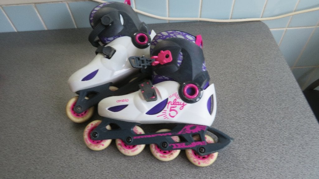kinderskeelers olexo happy 5 decathlon, Sport en Fitness, Skeelers, Kinderen, Inline skates 4 wielen, Ophalen, Overige merken