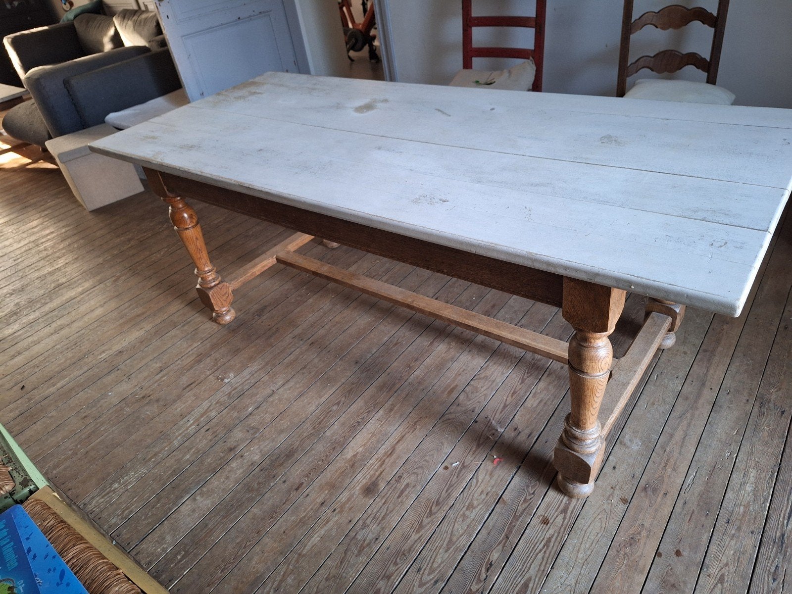 table de salle à manger, Enlèvement, Utilisé, 50 à 100 cm, Chêne