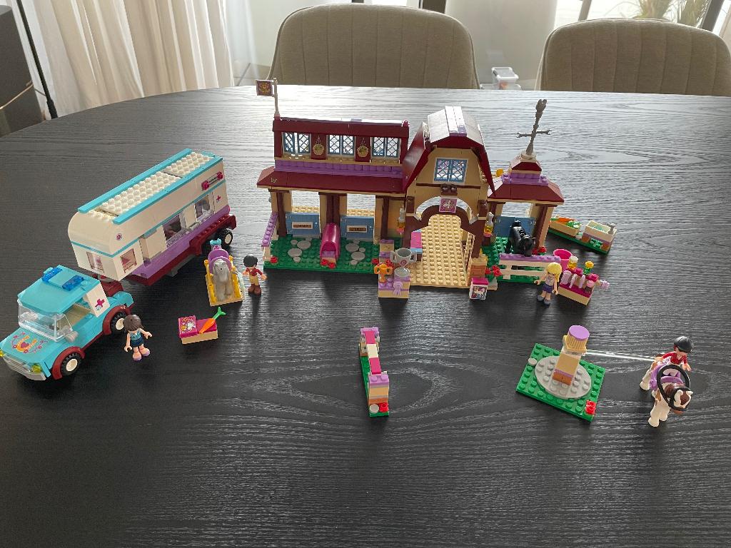 LEGO Friends Bundel – Paardrijclub + Dierenarts Trailer, Kinderen en Baby's, Speelgoed | Duplo en Lego, Lego, Friends, Ophalen of Verzenden