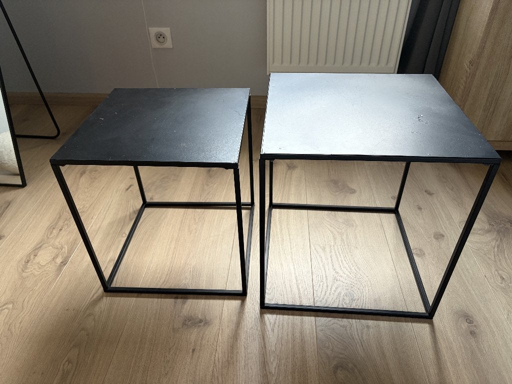 petites tables, Maison & Meubles, Enlèvement, Moins de 50 cm, Métal, Moins de 50 cm