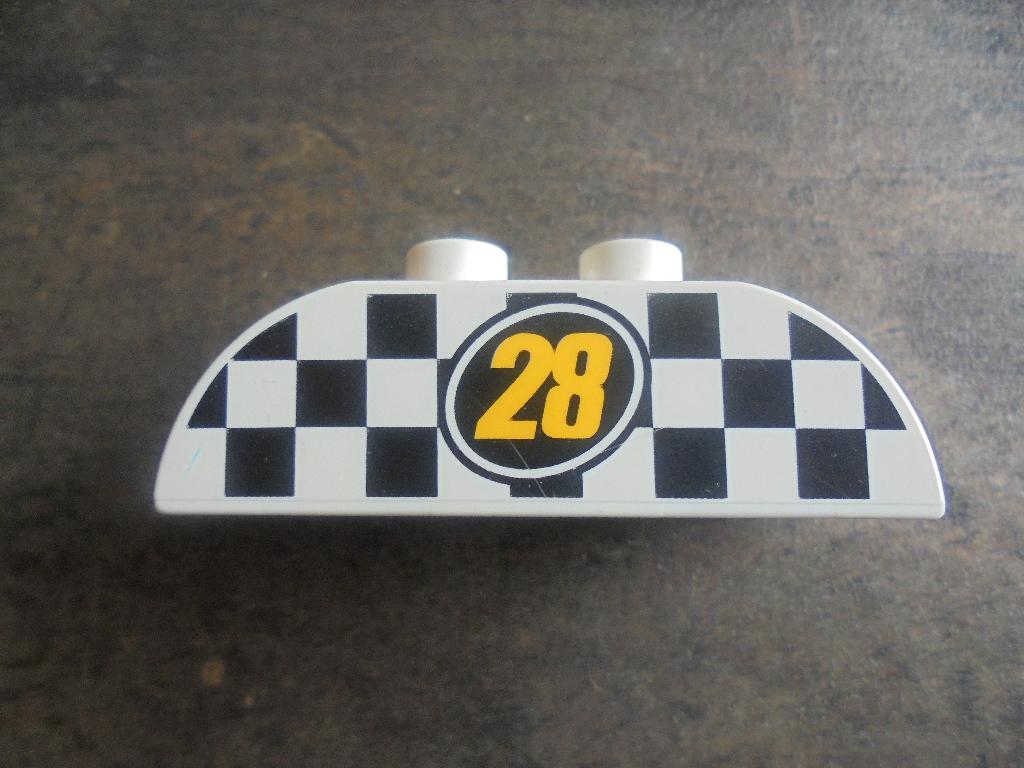 Lego Duplo Brick 2x4 Slope Curved Double (zie foto's) 2, Ophalen of Verzenden, Gebruikt, Losse stenen, Duplo