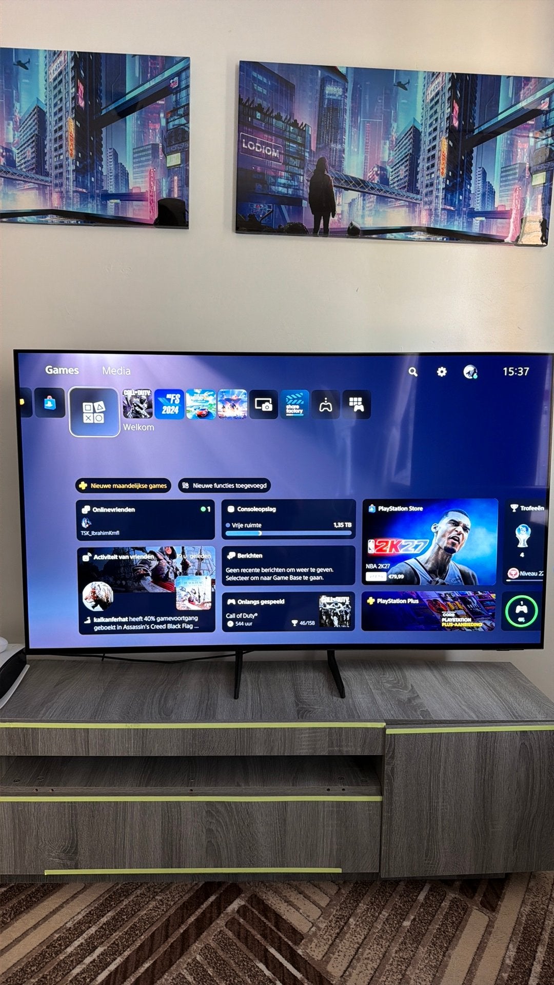 Samsung 55 OLED tv model 2024 QE55S85D, Audio, Tv en Foto, Televisies, Ophalen, Zo goed als nieuw, Samsung, 4k (UHD)