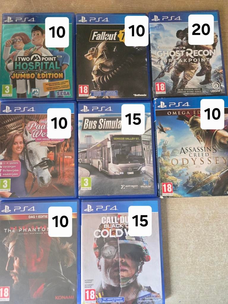 Ps4 spelletjes, Ophalen