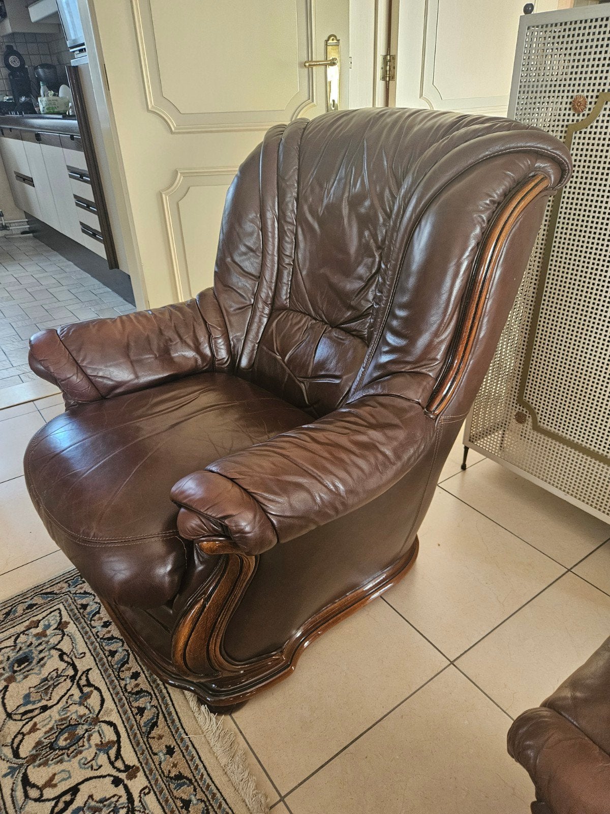 fauteuil Daphne, Ophalen, Gebruikt, Leer, Klassiek
