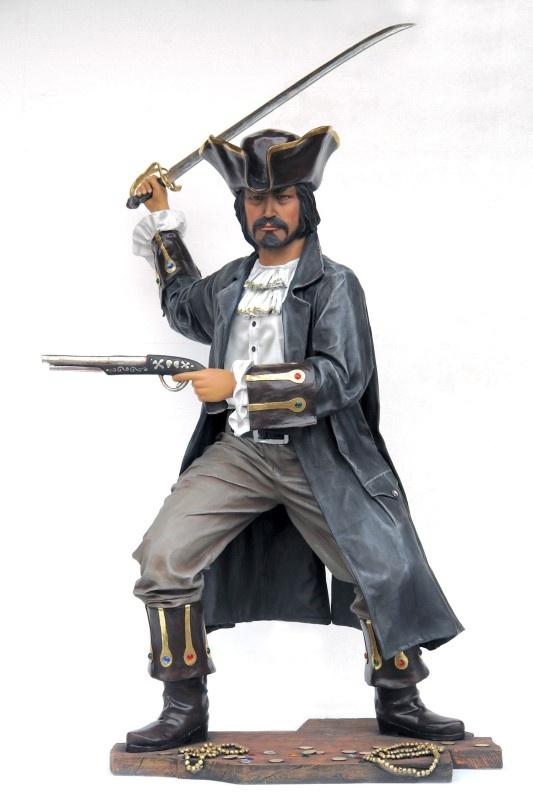 Bucanneer piraat 173 cm - piratenbeeld, Verzamelen, Ophalen, Nieuw
