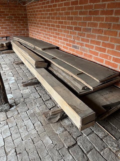 Eiken balk 530x19x19, Doe-het-zelf en Bouw, Hout en Planken, Ophalen, Eiken, Zo goed als nieuw, Balk