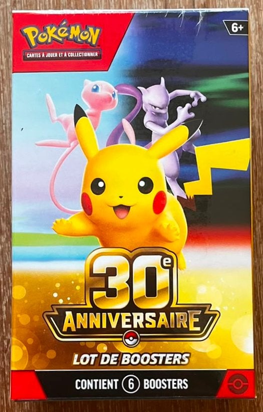 Pokémon Boite Lot 6 Boosters 30th Anniversaire Neuf & Scellé, Enlèvement ou Envoi, Neuf