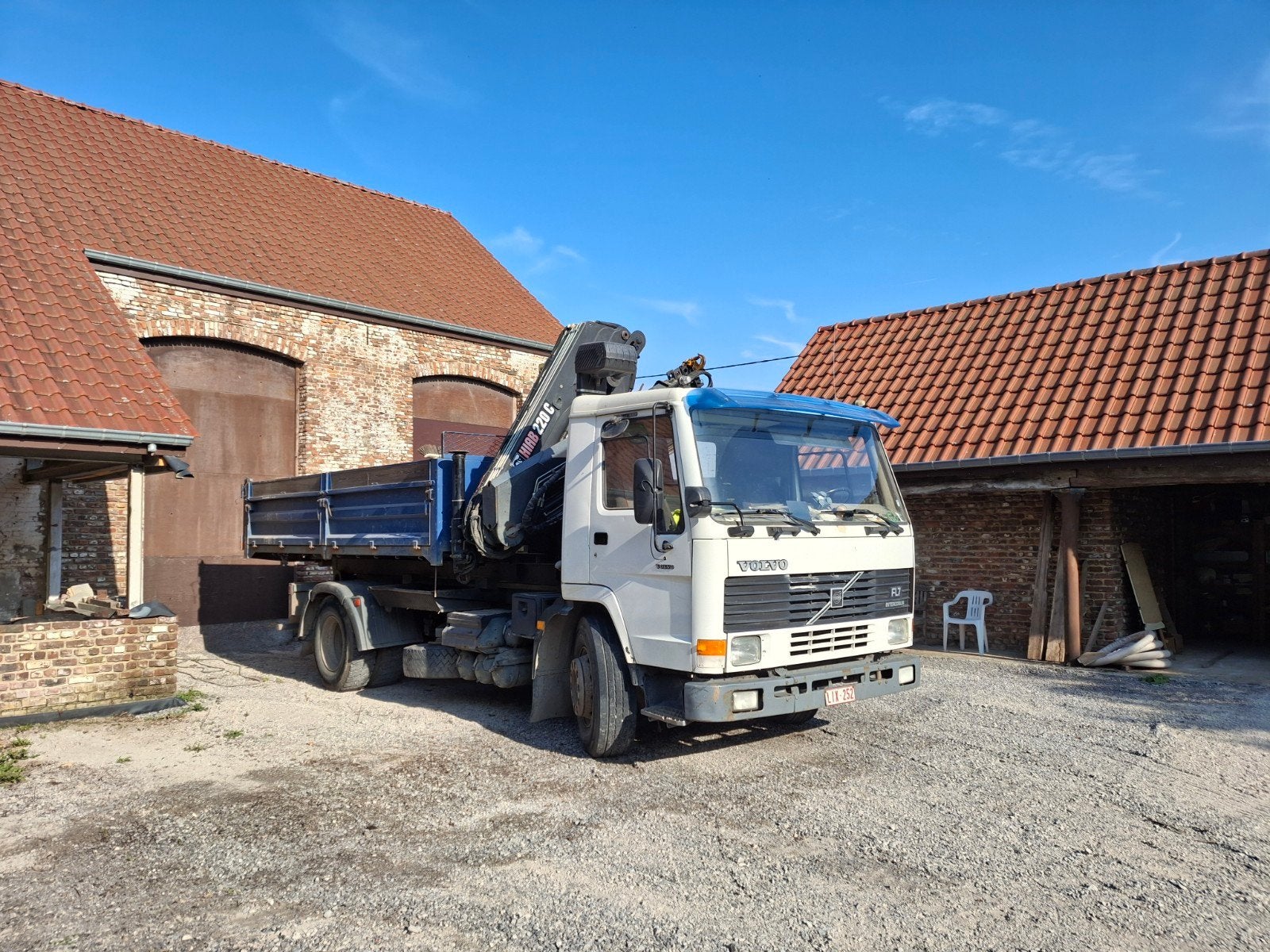 Grue Hiab 220, Enlèvement