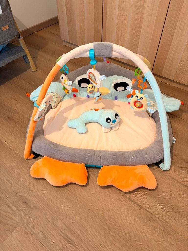 Speelmat Playgro Baby snuggle me penguin tummy time gym, Kinderen en Baby's, Ophalen, Zo goed als nieuw