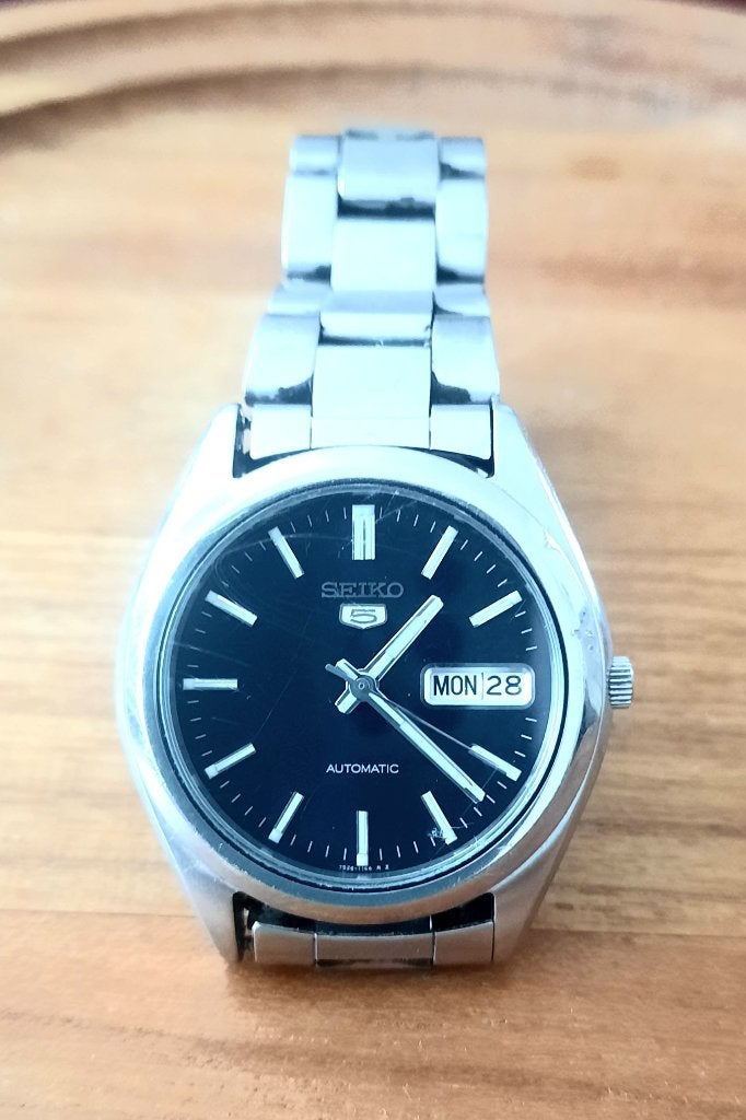 Seiko 5 Automaat, Handtassen en Accessoires, Horloges | Heren, Gebruikt, Staal, Polshorloge, Ophalen of Verzenden