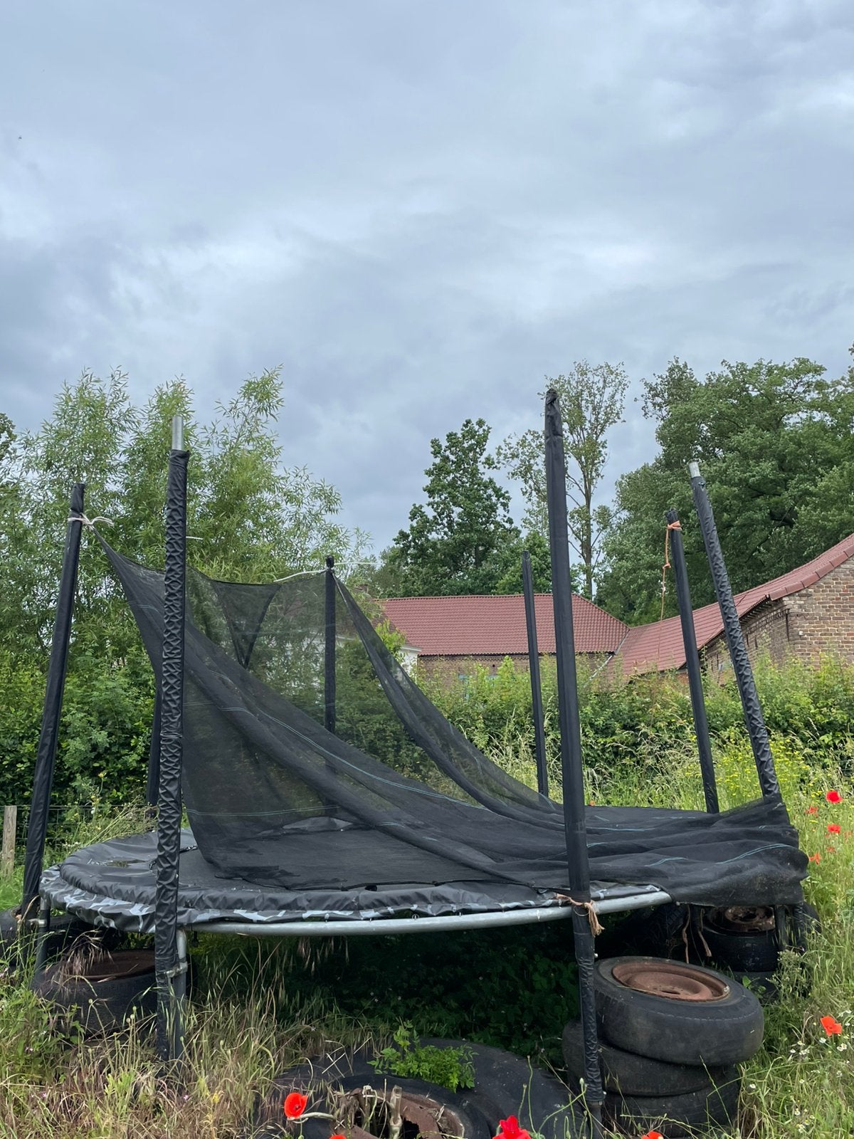 trampoline de montagne, Enlèvement, Utilisé