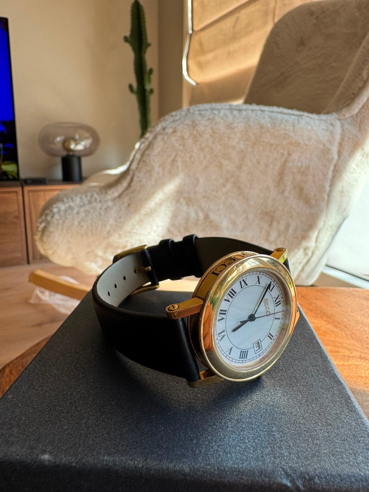 Authentieke Gucci 7200M horloge 1990-1999 | vintage | voor h, Handtassen en Accessoires, Overige merken, Staal, Ophalen of Verzenden