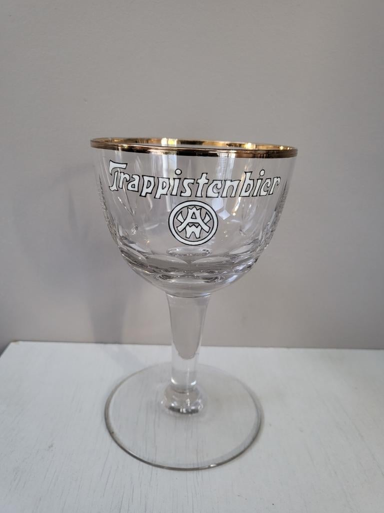 Trappistenbier emaille bierglas, Verzamelen, Ophalen of Verzenden