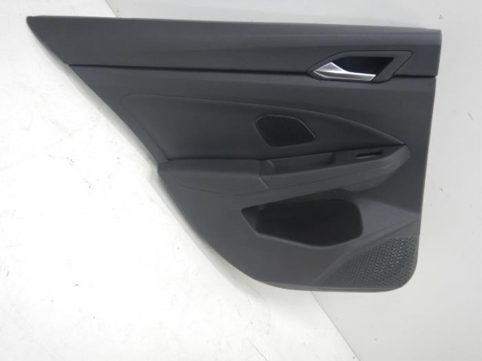 VW Golf 8 R Deurpaneel Links-Achter Leer Leder Verlicht, Ophalen of Verzenden, Gebruikt