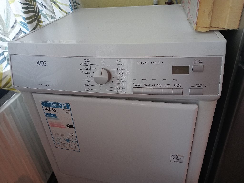 Sèche-linge électrique AEG à évacuation extérieure, Elektronische apparatuur, Droogkasten, Ophalen, 6 tot 8 kg, Gebruikt, Luchtafvoer