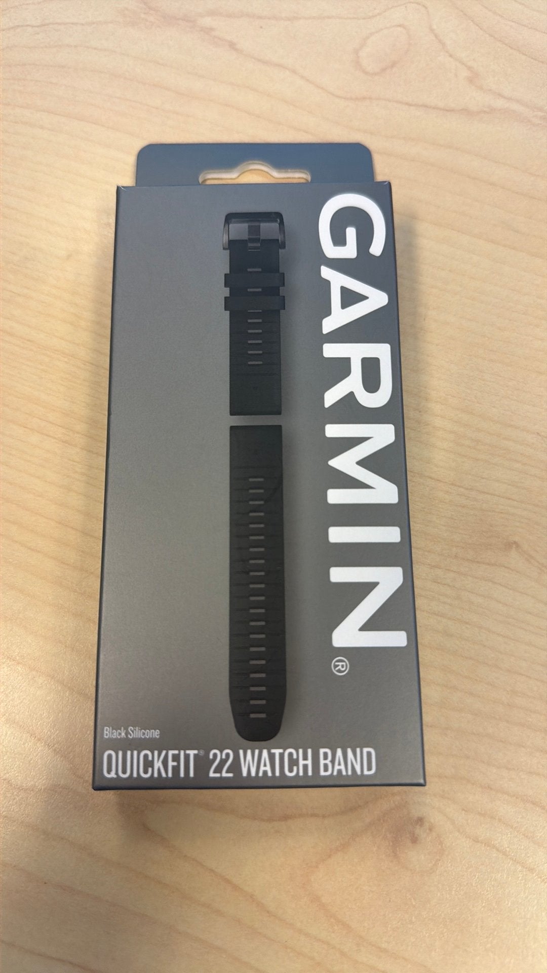 Garmin Quickfit 22 horloge band, Handtassen en Accessoires, Sporthorloges, Ophalen of Verzenden, Zo goed als nieuw, Zwart