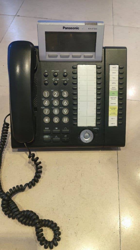 Panasonic KX-DT346 systeemtoestel + 12-toetsenmodule, Telecommunicatie, Ophalen of Verzenden, Gebruikt