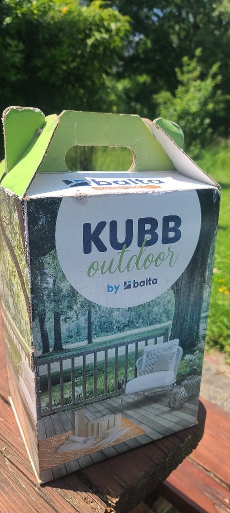 Kubb Outdoor werpspel, Houten gazonspel, Ophalen, Zo goed als nieuw