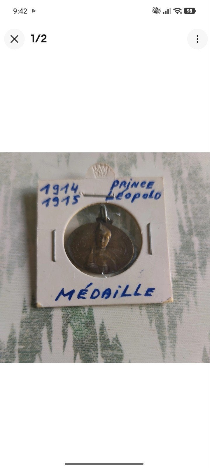 médaille belge, Enlèvement ou Envoi