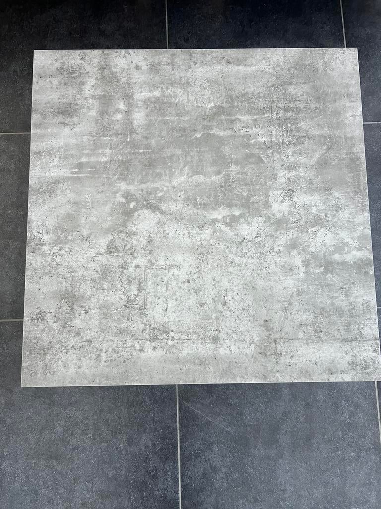 Grijze salontafel beton look, Ophalen, Overige materialen, Vierkant, Minder dan 50 cm