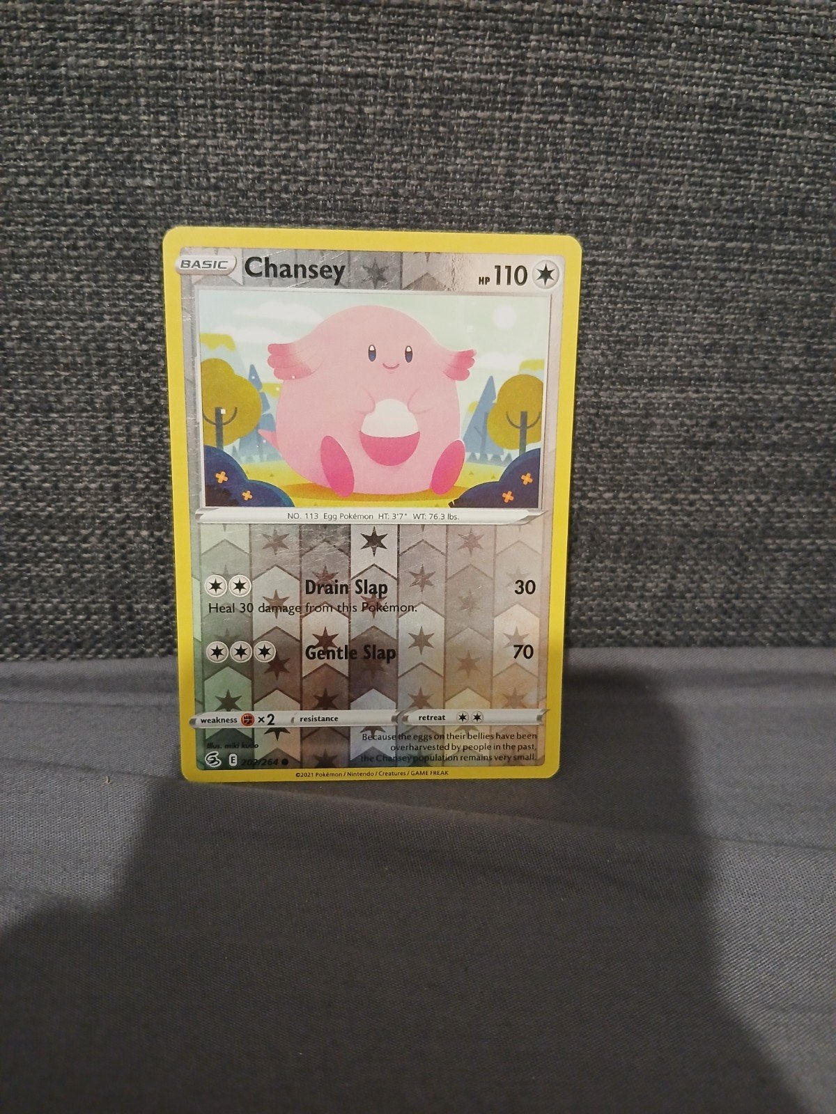 Chansey, Ophalen of Verzenden, Zo goed als nieuw, Losse kaart, Foil