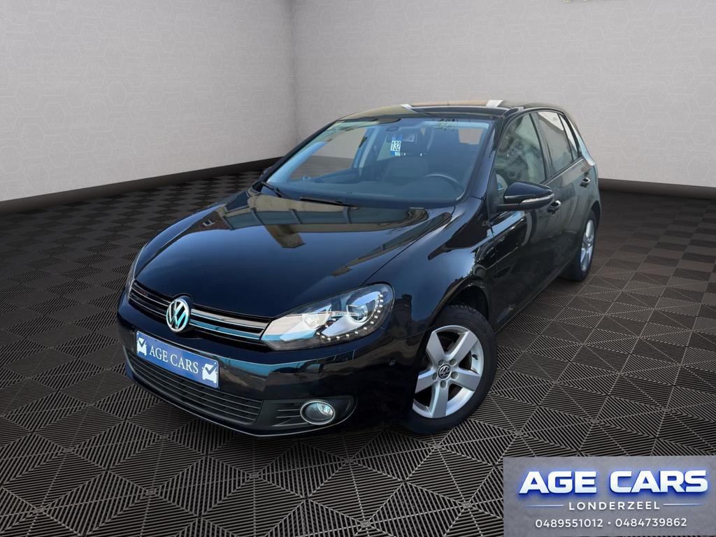 Volkswagen golf 6 Automaat 1.2 TSI benzine, Auto's, Automaat, Euro 5, Zwart, 4 cilinders