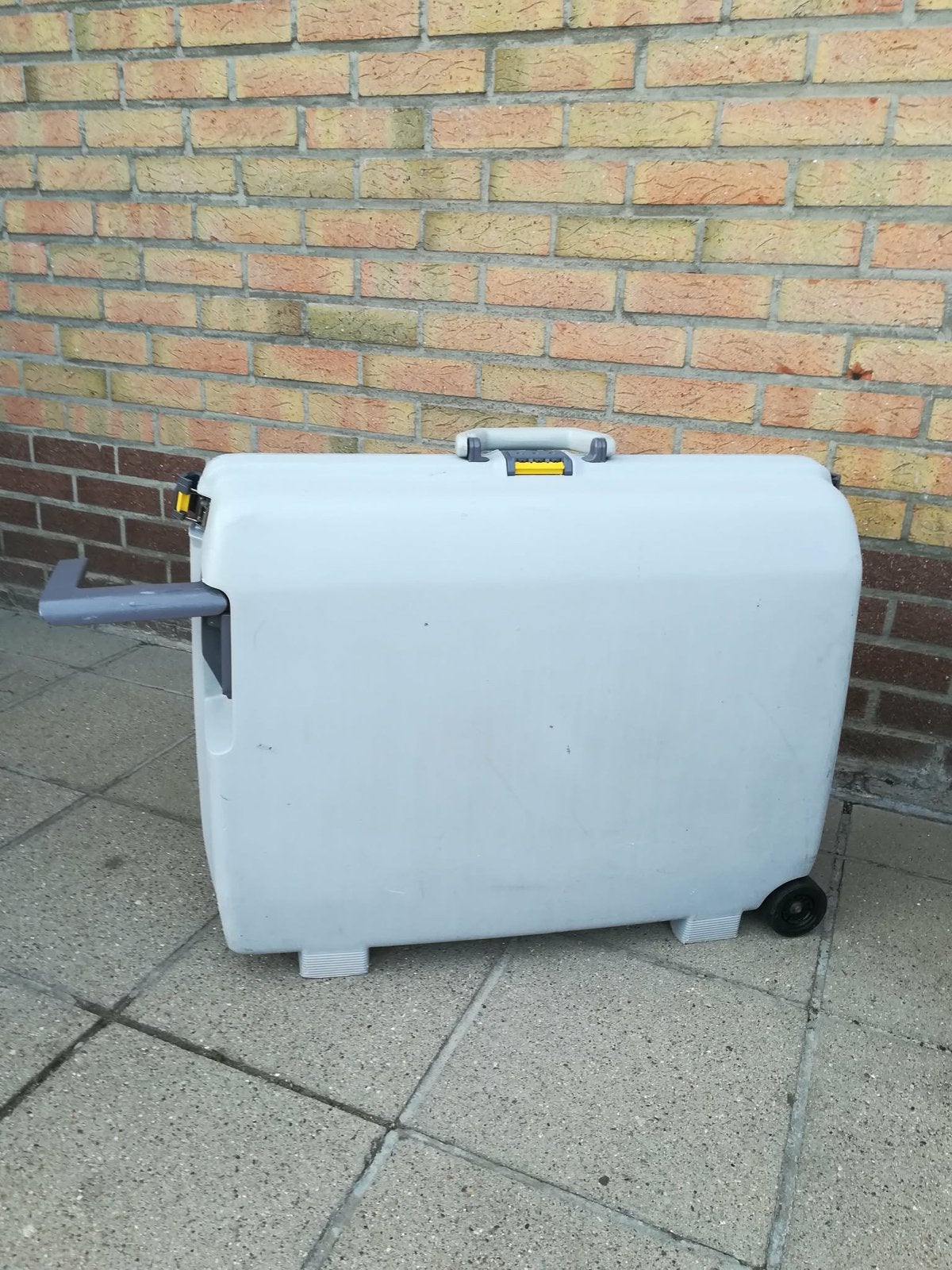 Koffer van Samsonite grijs, Ophalen, Gebruikt, Hard kunststof