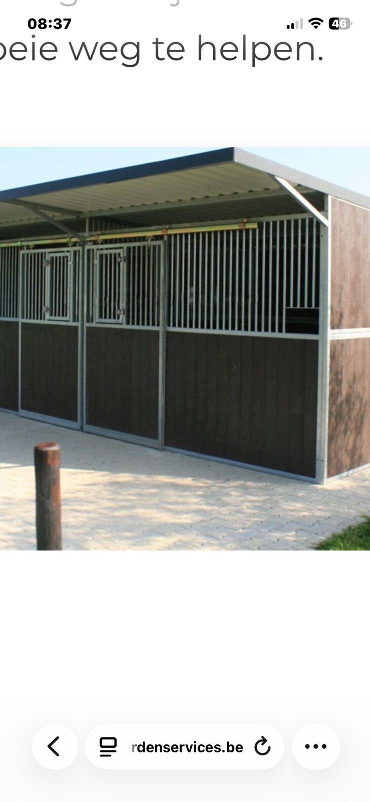 ik zoek een 2e handse paarden stal, Dieren en Toebehoren