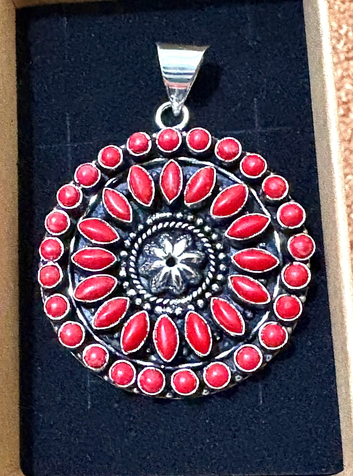 Bracelet ouvert en argent 925 avec corail sanguin et jonc jz, Envoi, Neuf, Argent