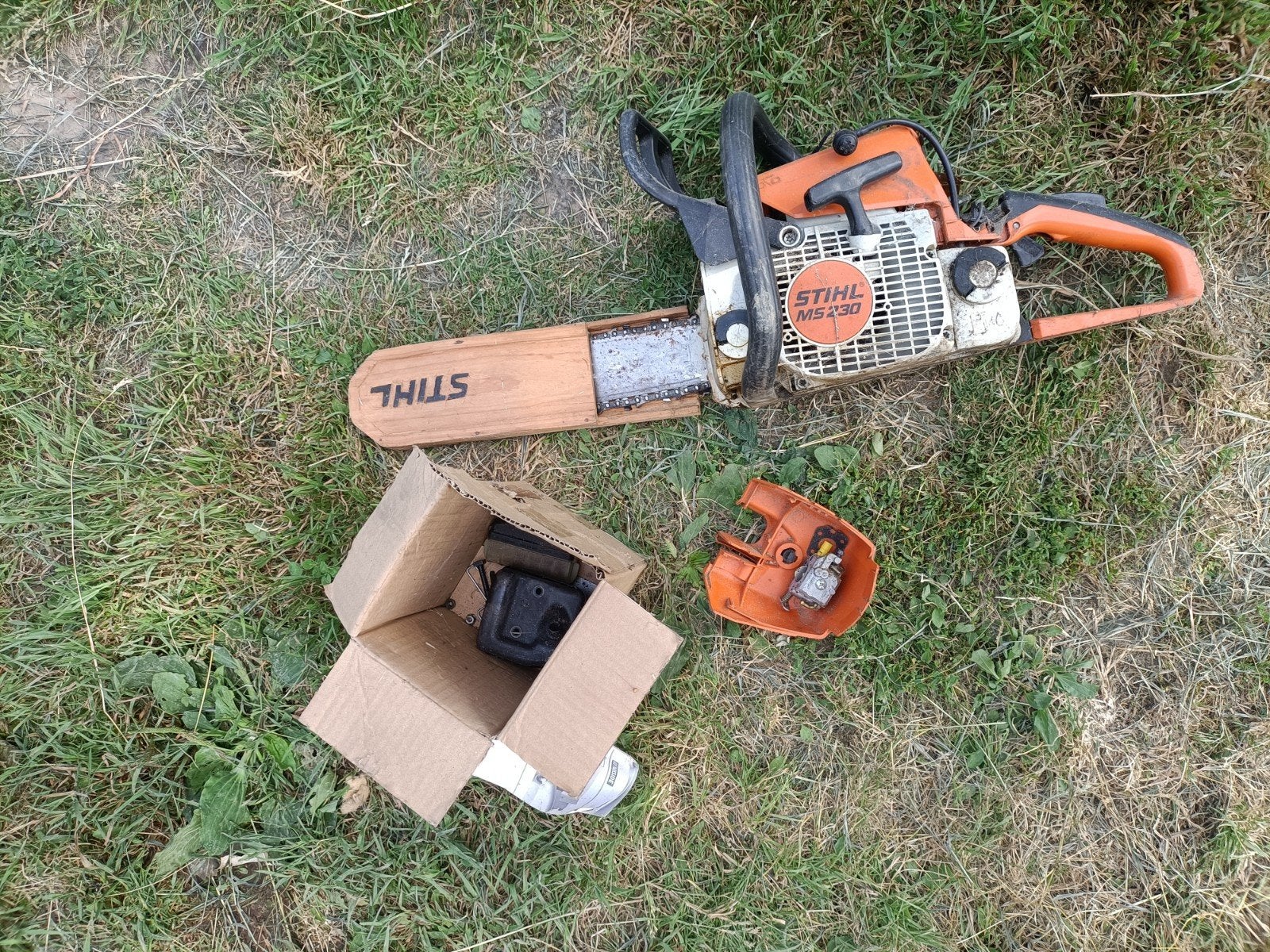 Stihl kettingzaag defect, Tuin en Terras, Ophalen