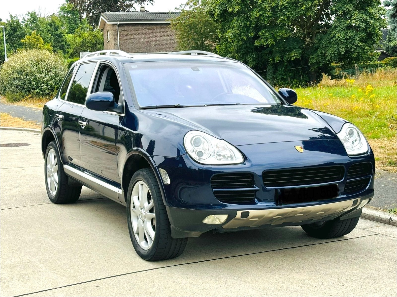PORSCHE CAYENNE 4.5S 340PK V8 LICHTE VRACHT 150€ TAX, Auto's, Porsche, Automaat, Parkeersensor, Zwart, Blauw