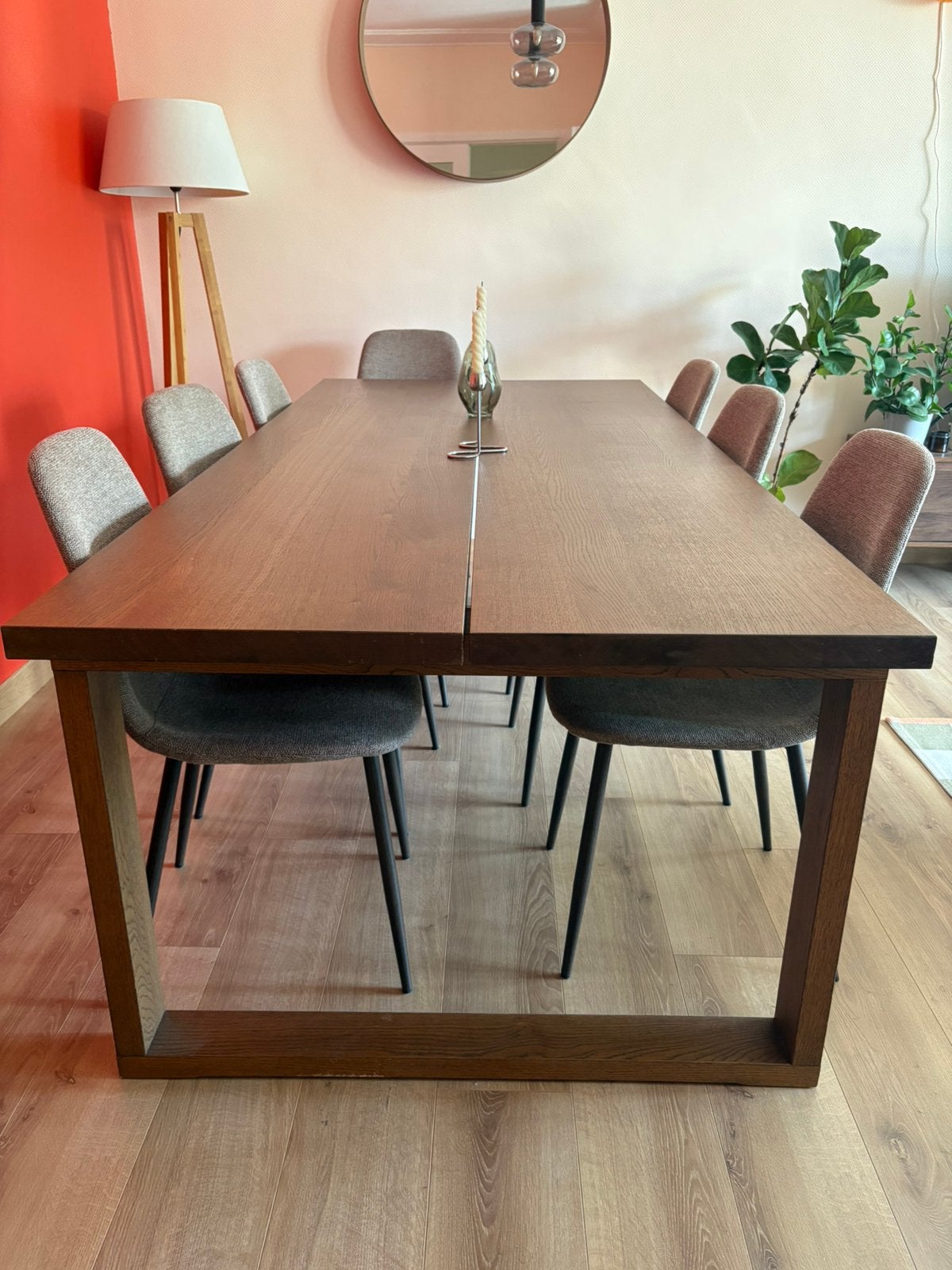 Table IKEA Morbylanga (sans chaises), 100 à 150 cm, Enlèvement, Utilisé, Chêne
