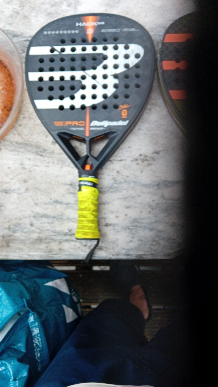 padel en tennis raket, Sport en Fitness, Padel, Ophalen, Zo goed als nieuw, Padelracket
