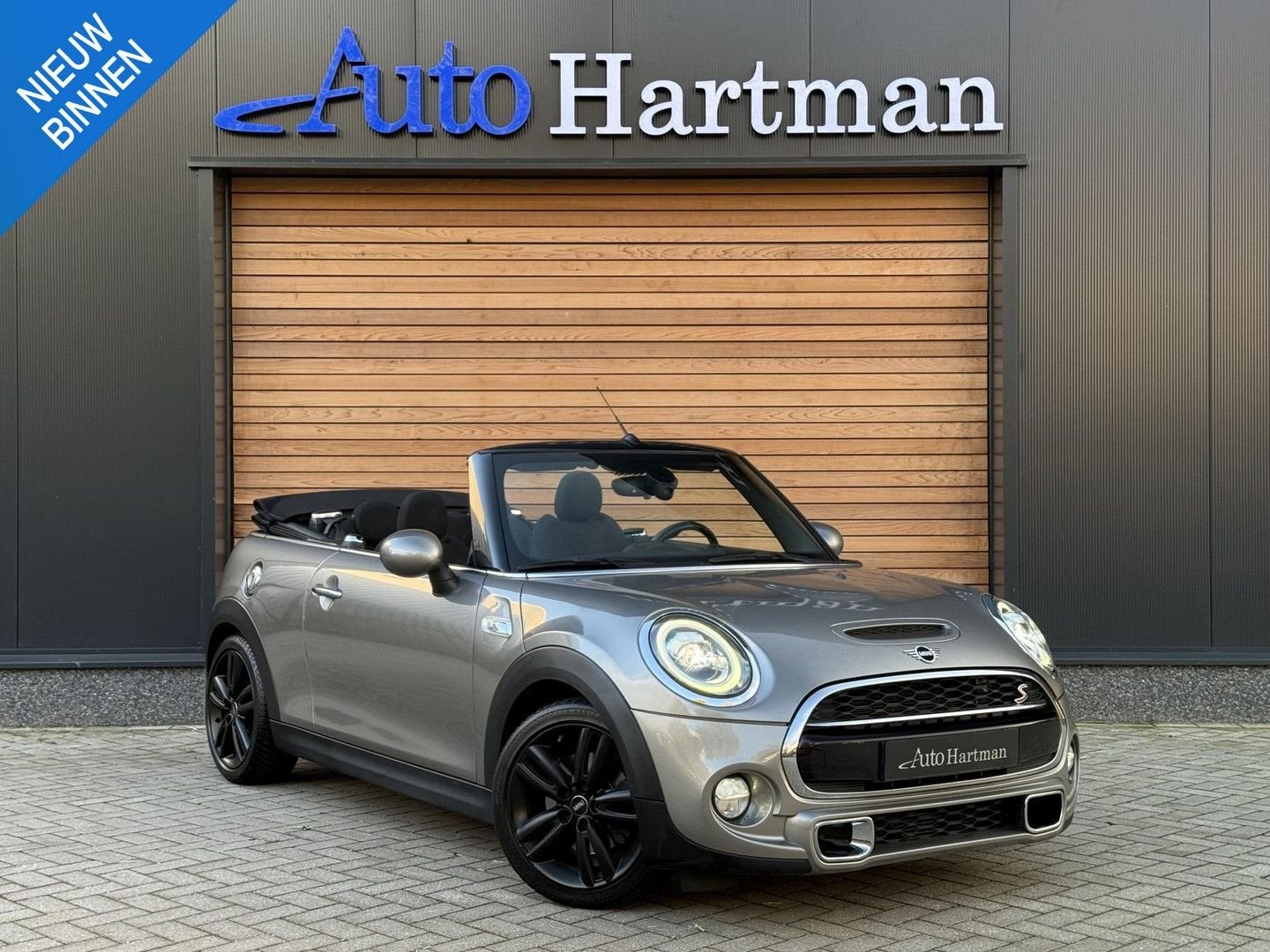 MINI Cooper S Cabrio 2.0 Chili JCW-PAKKET|CAMERA|LED|CRUISE|, Automaat, Zwart, Cabriolet, Bedrijf