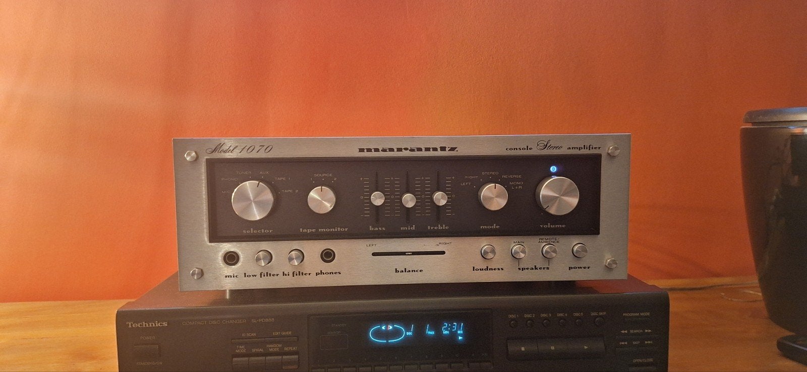 Marantz 1070 (1974) — Ampli Vintage Exceptionnel, TV, Hi-fi & Vidéo, Enlèvement