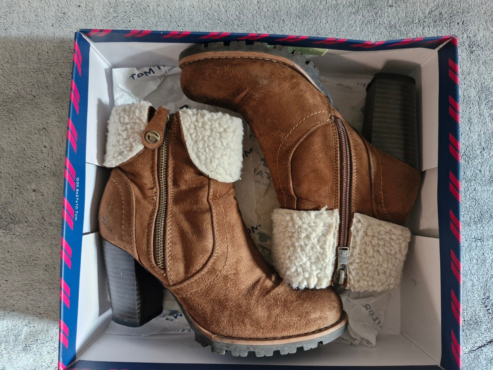 Bottines "Tom Tailor", Enlèvement ou Envoi, Brun, Porté, Autres types