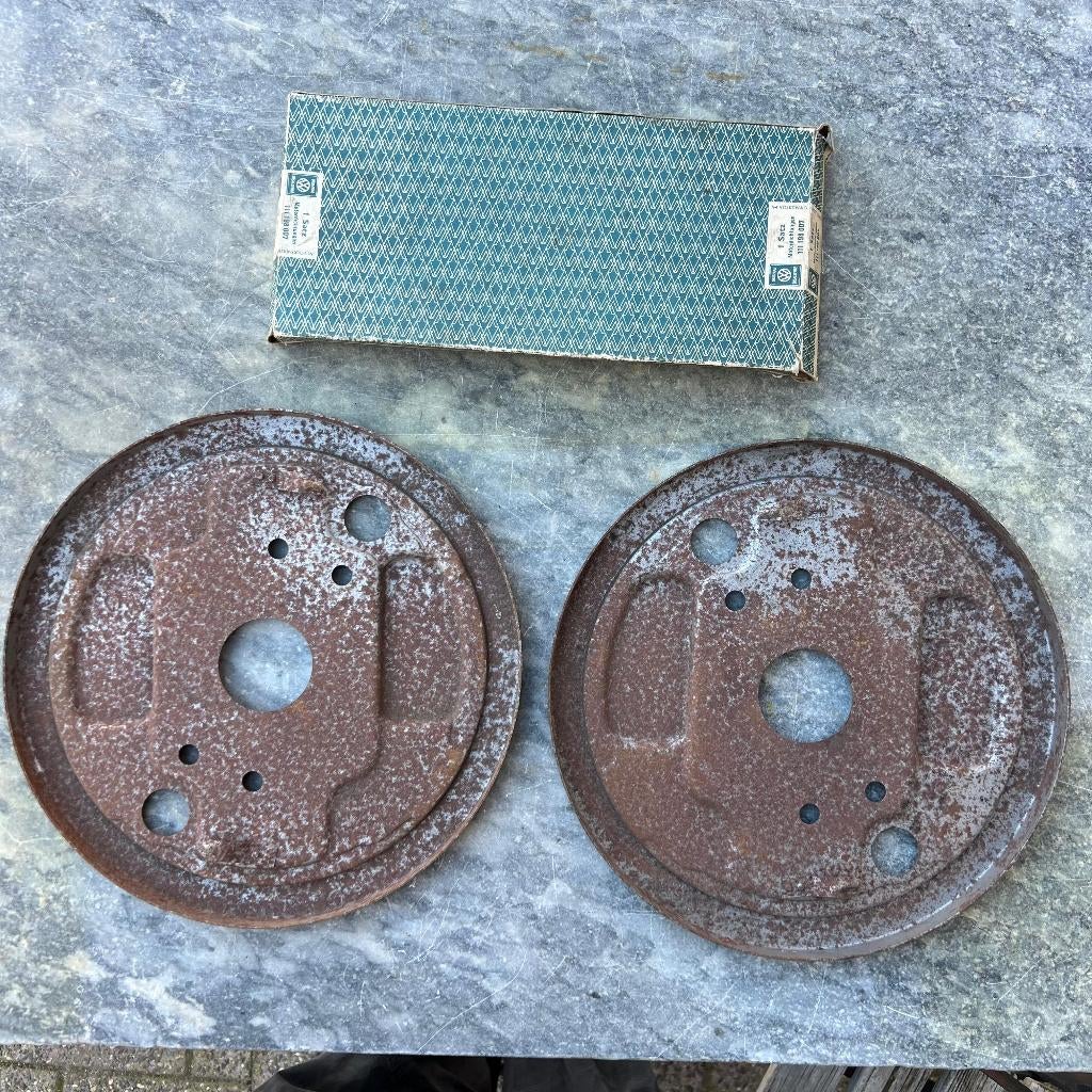 VW Split Bus Remachterplaatset L R 55-63, Auto diversen, Auto-accessoires, Gebruikt, Ophalen of Verzenden