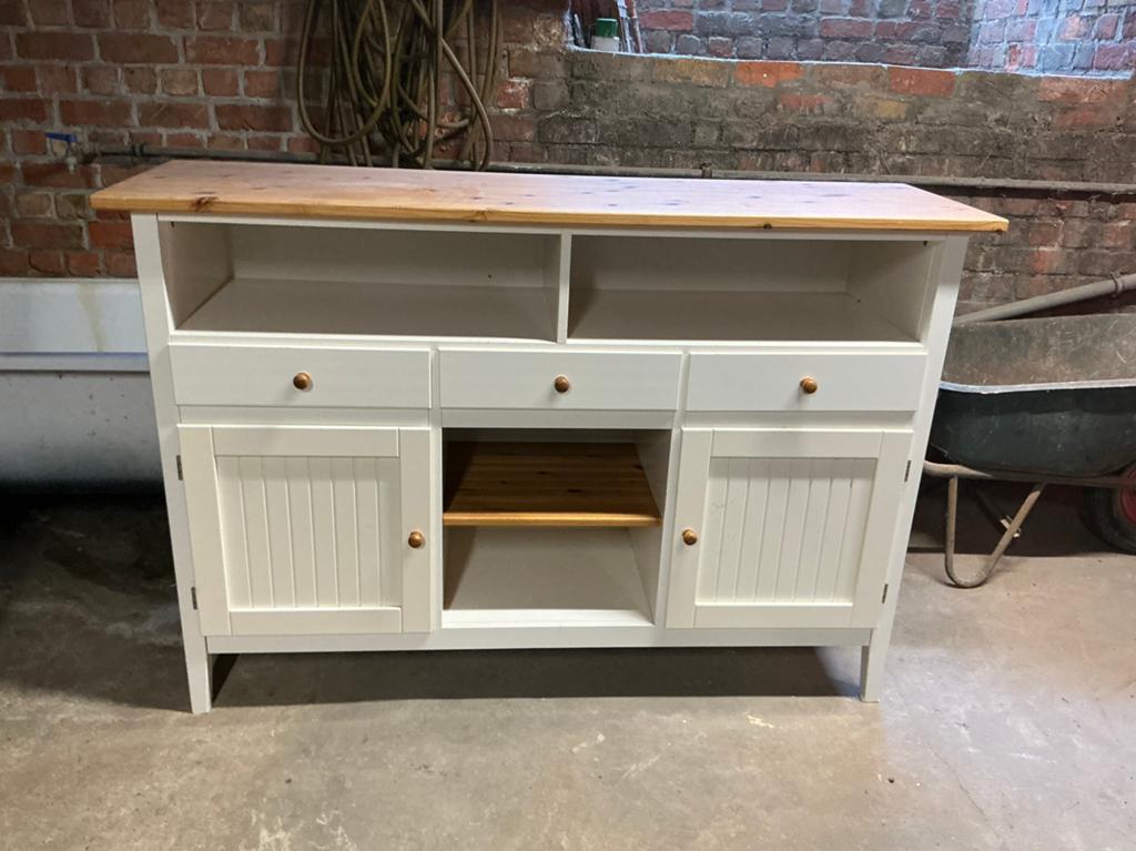 Leuke frisse dressoir, Huis en Inrichting, Kasten | Dressoirs, Ophalen, Gebruikt, 100 tot 150 cm, Met lade(s)