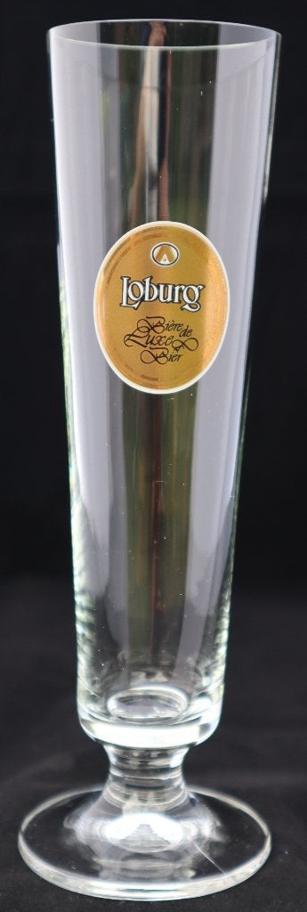 Ensemble de 3 verres à bière vintage Loburg sur pied ('70), Enlèvement, Utilisé, Verre ou Verres, Autres marques