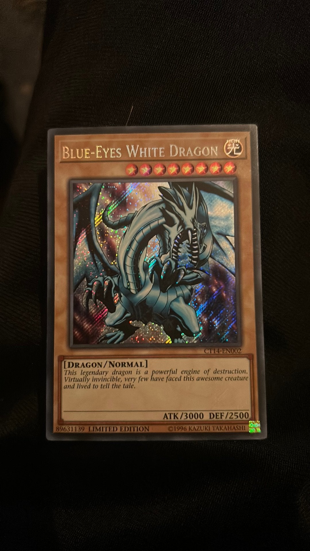 Blue eyes white dragon first edition!, Ophalen, Zo goed als nieuw