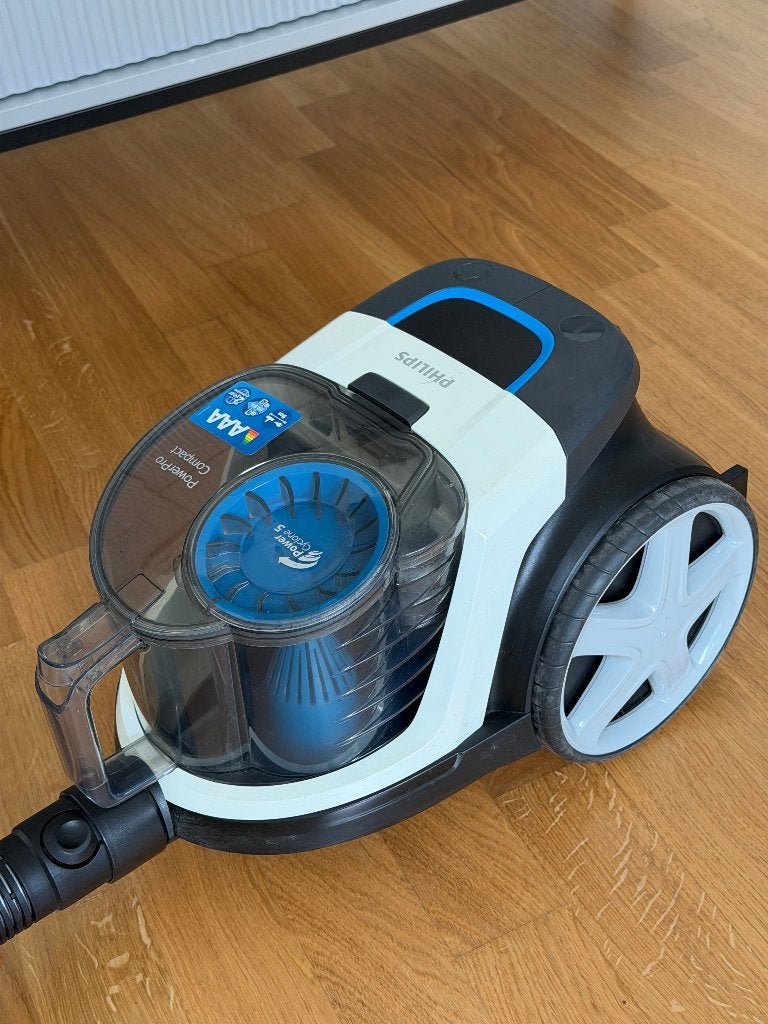 Philips PowerPro compacte stofzuiger, Elektronische apparatuur, Stofzuigers, Ophalen, Gebruikt, Philips, Geschikt voor harde vloeren